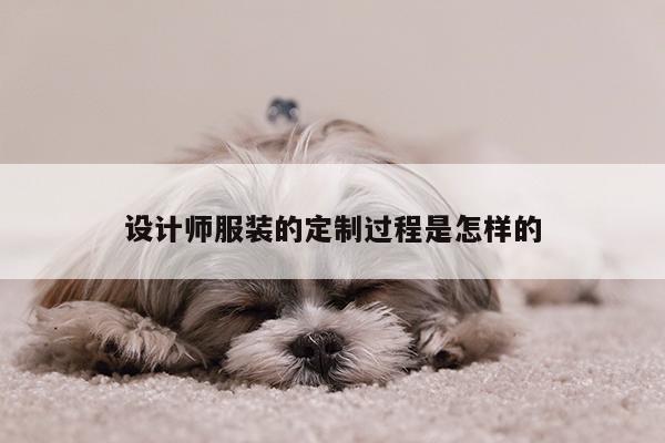 设计师服装的定制过程是怎样的